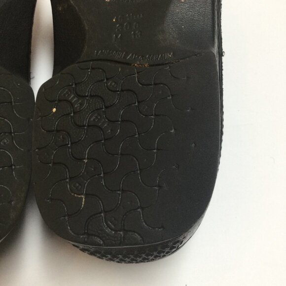 Birkenstock Black Leather Clogs Mules Slip On Mens Shoes Size 46 US 13 Germany main image 5